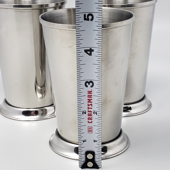 Winco Set Of 3 Stainless Steel Cups - Picture 7 of 10